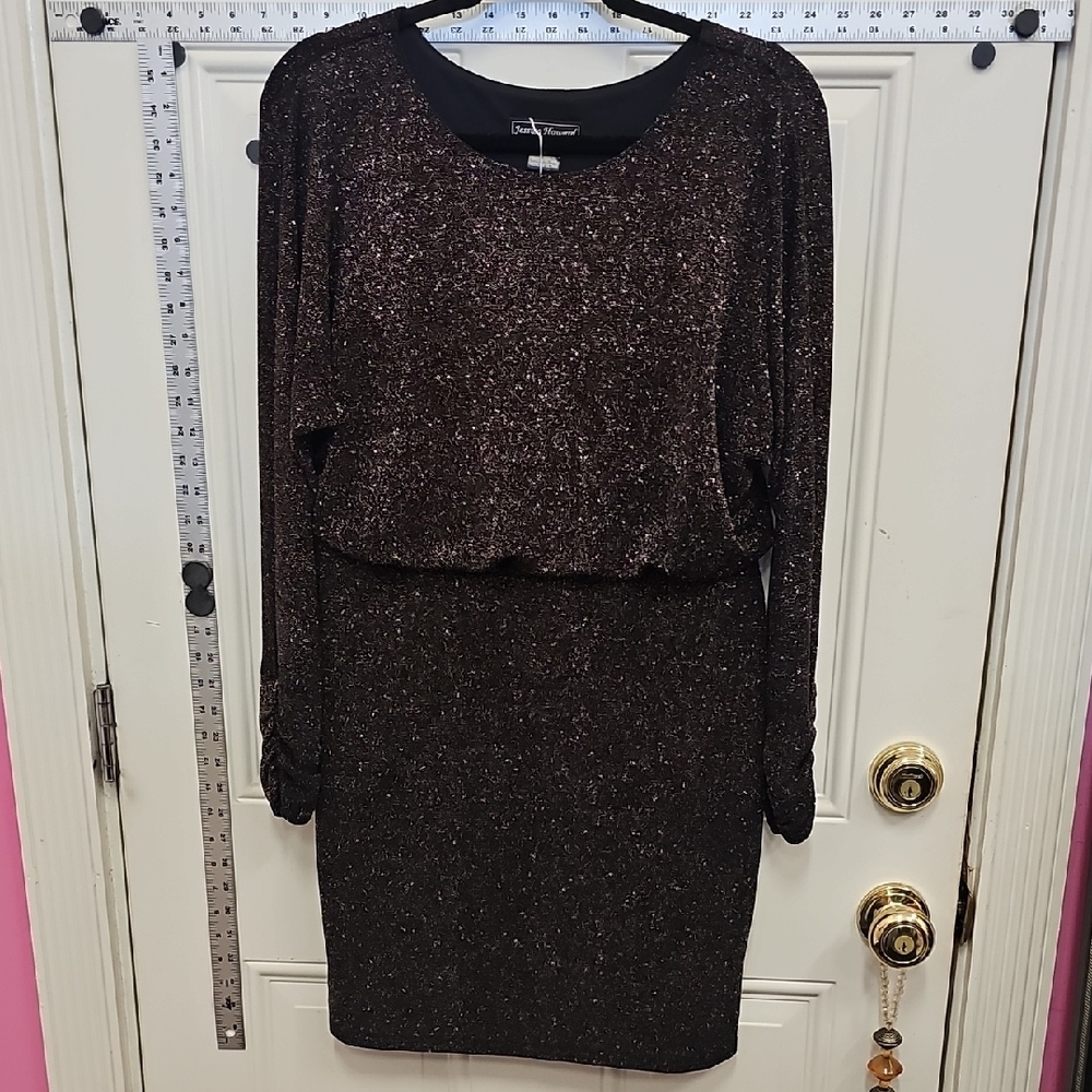 Sparkling, Elegant, Vintage, Black, Long Sleeve, Stretchy, Wedding, Travel, Girl
